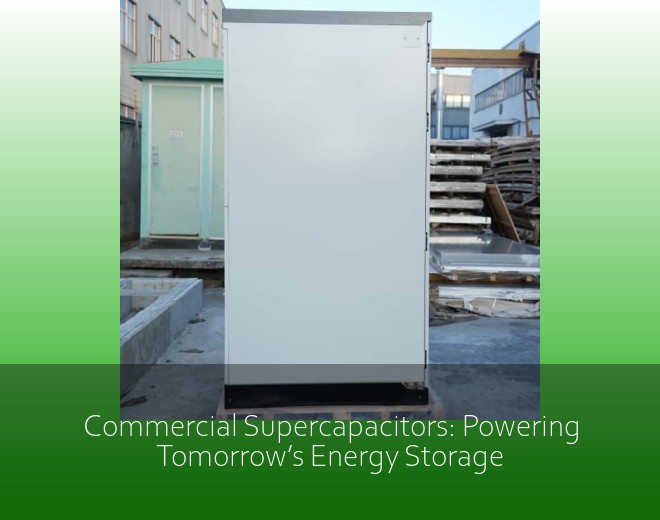 Commercial Supercapacitors: Powering Tomorrow’s Energy Storage